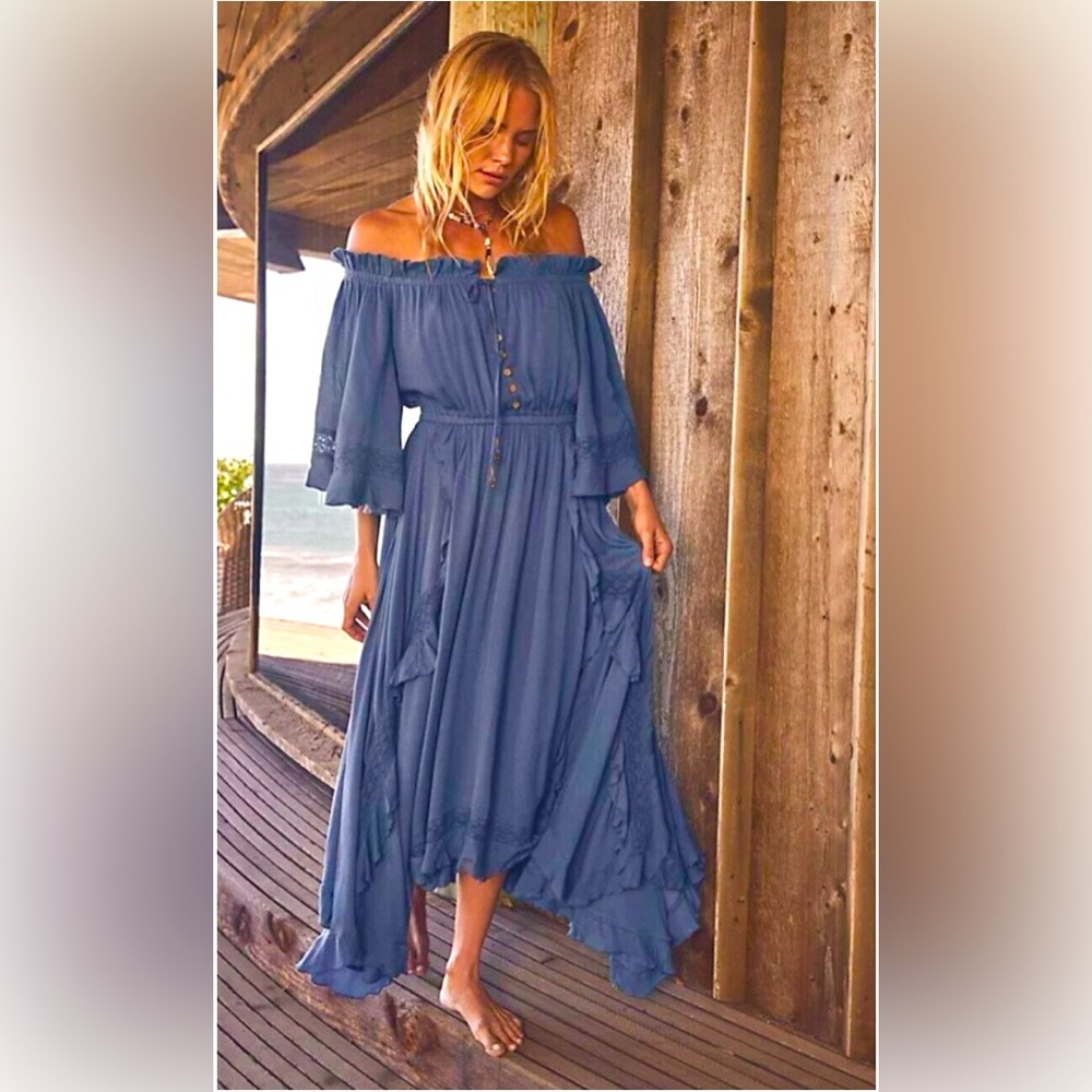 Free People Beach Bliss Maxi Dress S